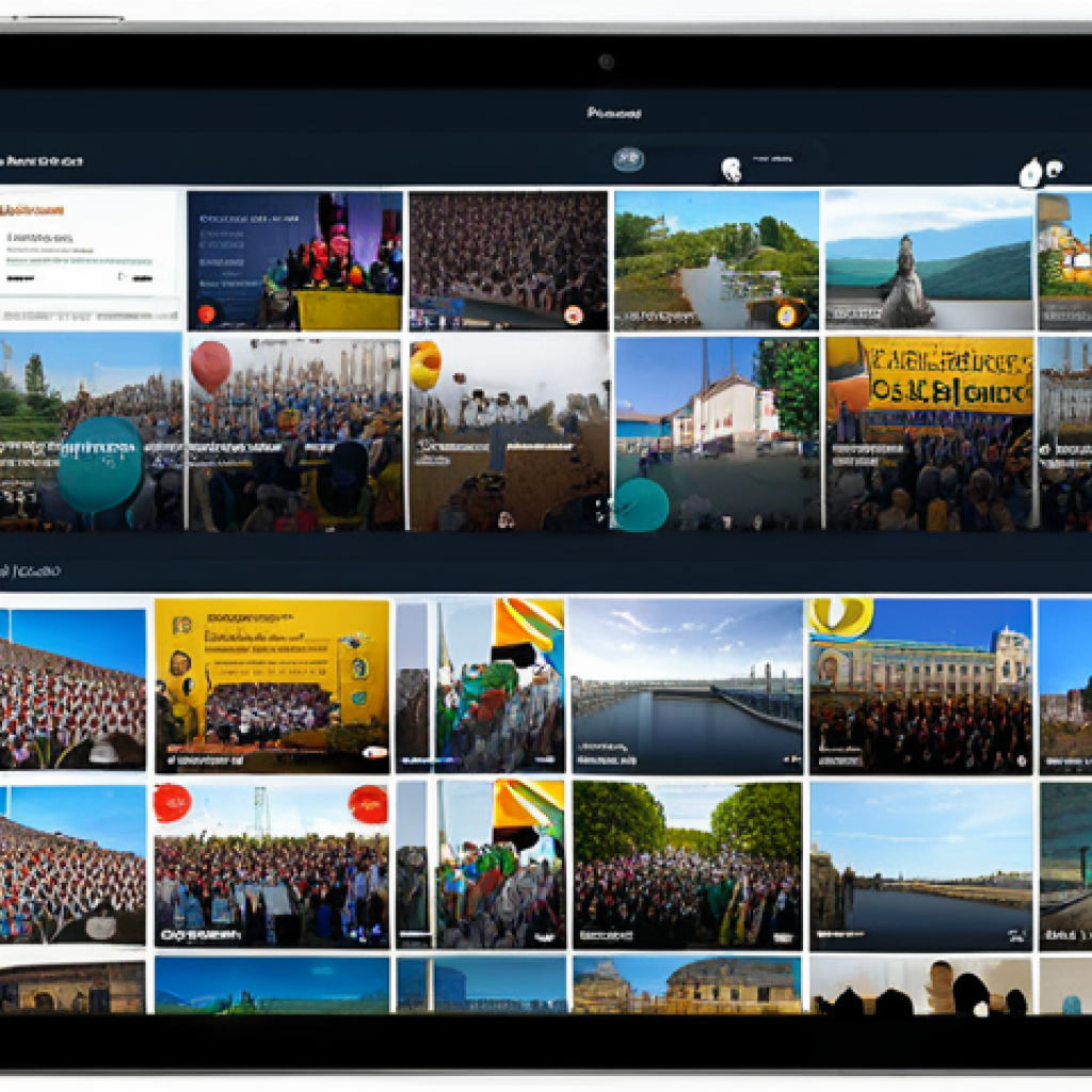 집단 거주 생활을 위한 커뮤니케이션 도구 - Centralized Community Hub**
"A bright and welcoming digital platform interface showcasing community...