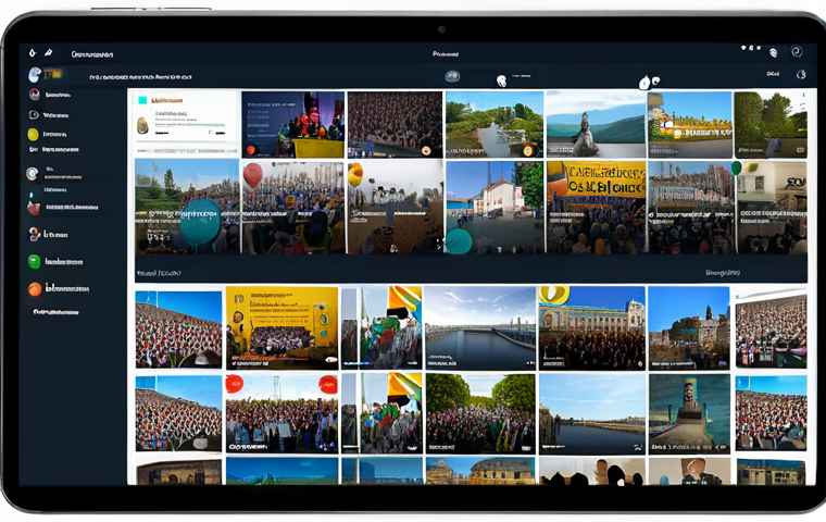 집단 거주 생활을 위한 커뮤니케이션 도구 - Centralized Community Hub**
"A bright and welcoming digital platform interface showcasing community...